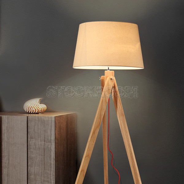 Harold Solid Wood Floor Lamp