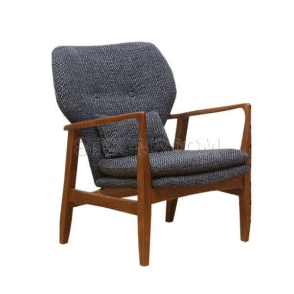 Solomon Solid Wood Lounge Chair / Armchair