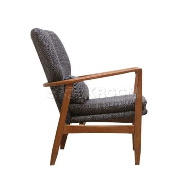 Solomon Solid Wood Lounge Chair / Armchair