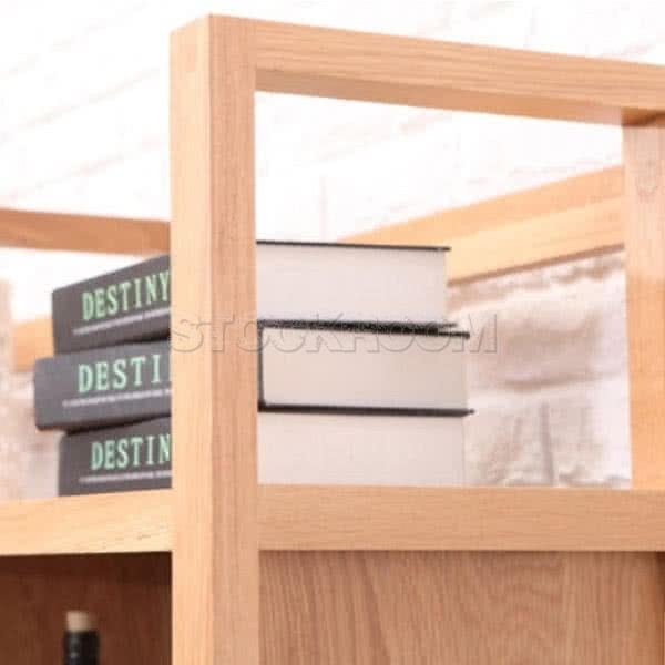 Anton Solid Oak Shelving Unit