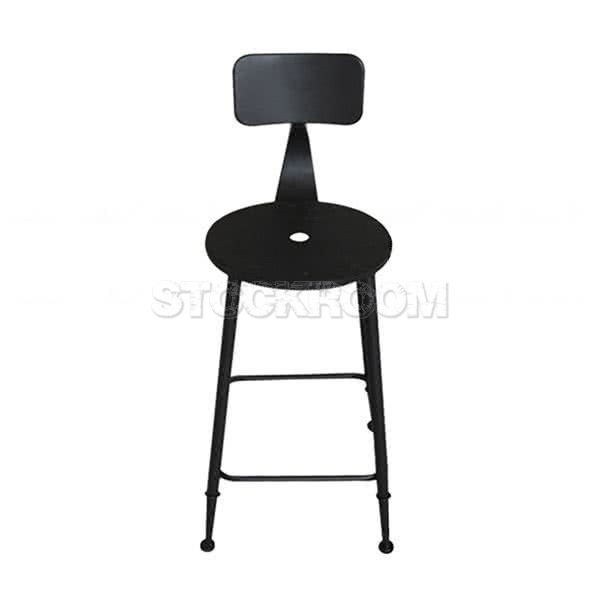 Whitney Metal Industrial Stool