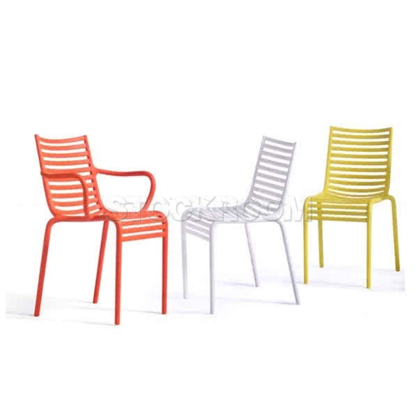 Stanford Stackable Outdoor Chair with Armrest 