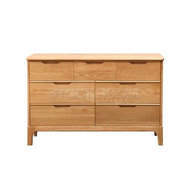 Bassett Solid Wood Chest of 7 Drawers and Sideboard