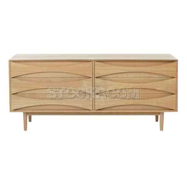 Beverly Chest of 6 Drawers and Sideboard Buffet