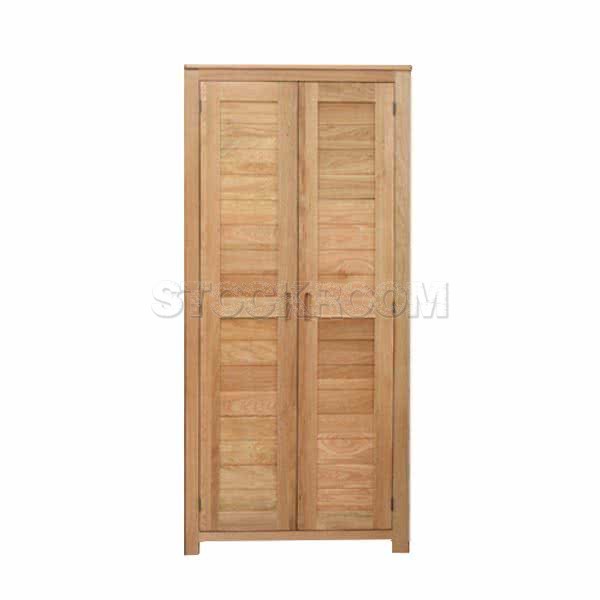 Palmer Solid Oak Wood Wardrobe