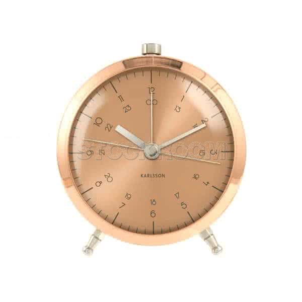 Retro Copper Desk Clock