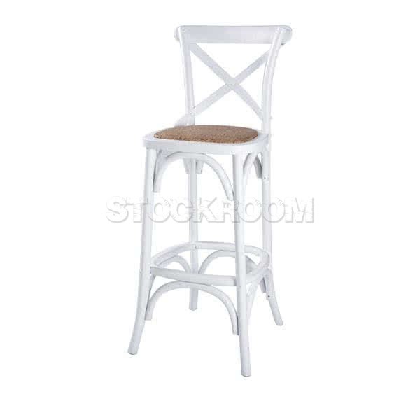 Bois Solid Wood Industrial Bar Stool / Chair