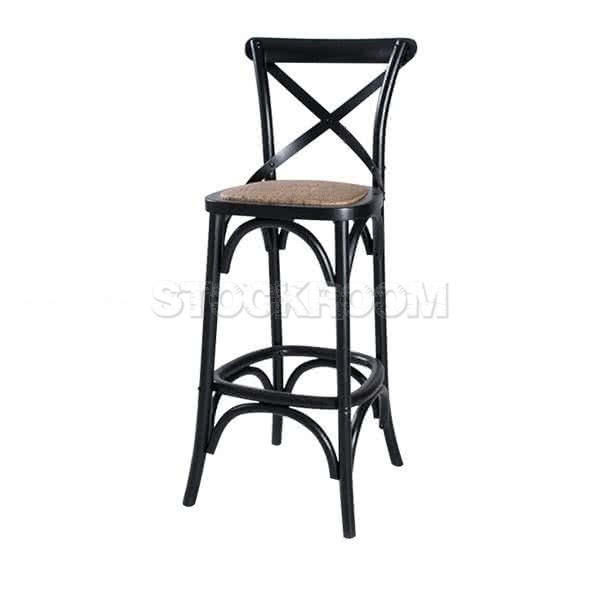 Bois Solid Wood Industrial Style Bar Stool / Chair