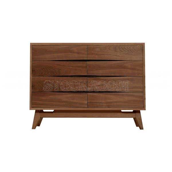 FINLEY SOLID WOOD SIDEBOARD & CONSOLE CABINET - WALNUT FINISH