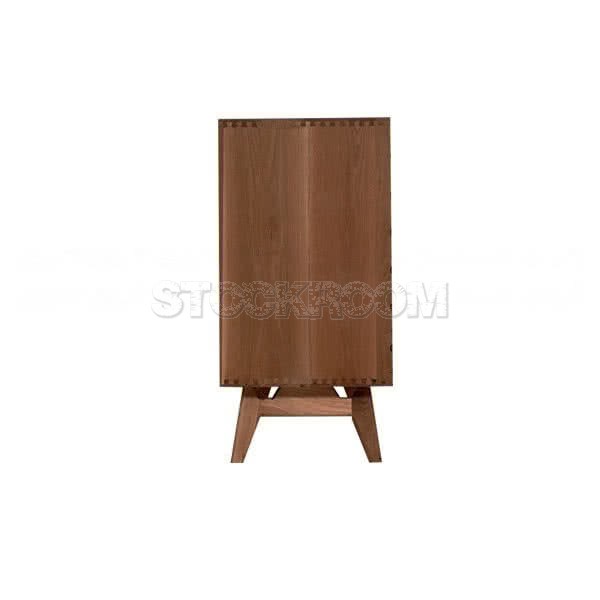 FINLEY SOLID WOOD SIDEBOARD & CONSOLE CABINET - WALNUT FINISH