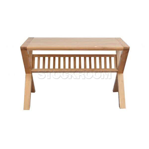 Lilah Solid Wood Desk with Storage