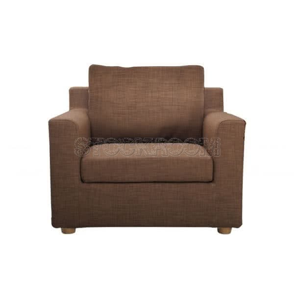 Oskar Fabric Single Seater Sofa 