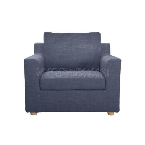 Oskar Fabric Single Seater Sofa 