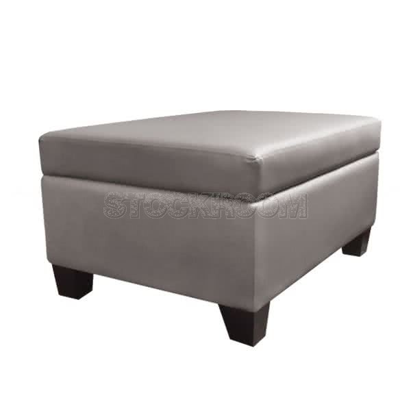 Rosalind Leather Storage Ottoman