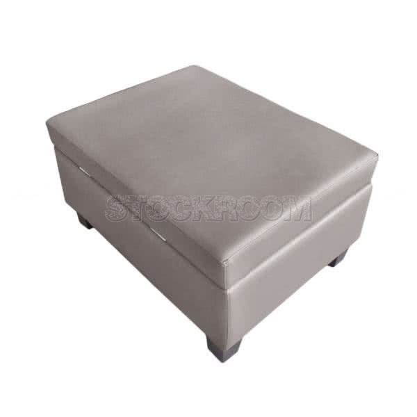 Rosalind Leather Storage Ottoman