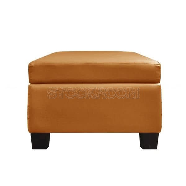 Rosalind Leather Storage Ottoman