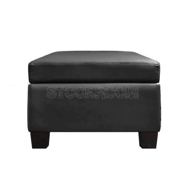 Rosalind Leather Storage Ottoman