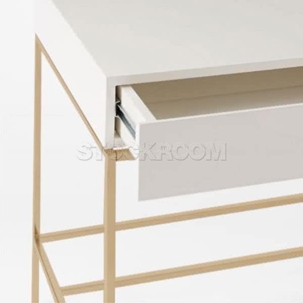 Durand Brass Detail Desk - More Sizes