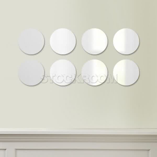 Stockroom Round Wall Mirror - 20cm - Set of 8