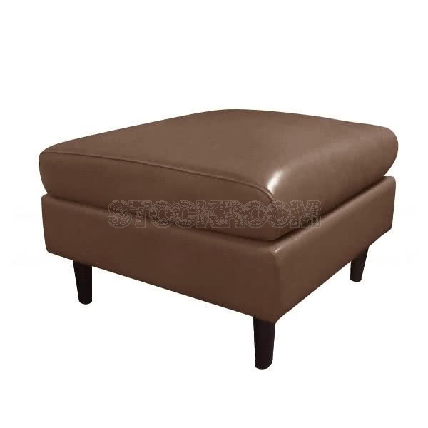 Smithson Leather Ottoman