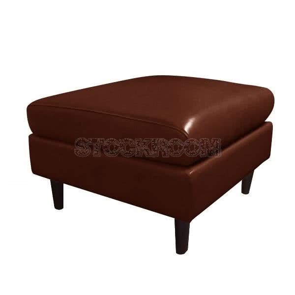 Smithson Leather Ottoman