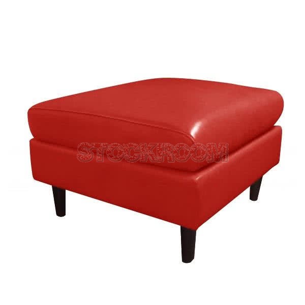 Smithson Leather Ottoman