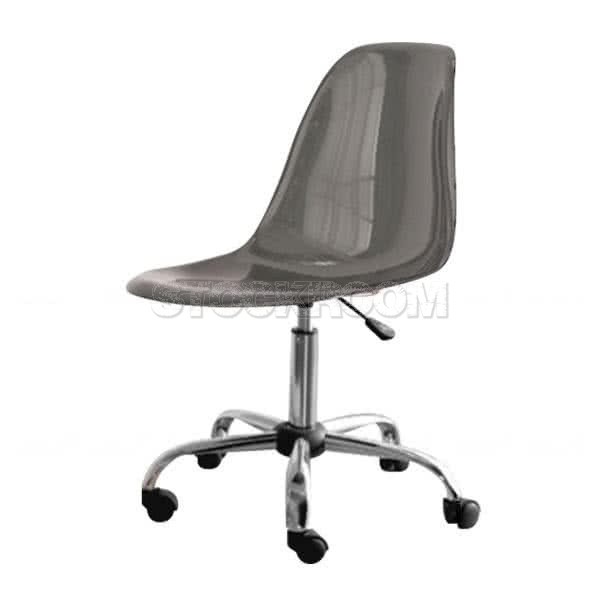 Eames DSW Style Office Chair - Transparent