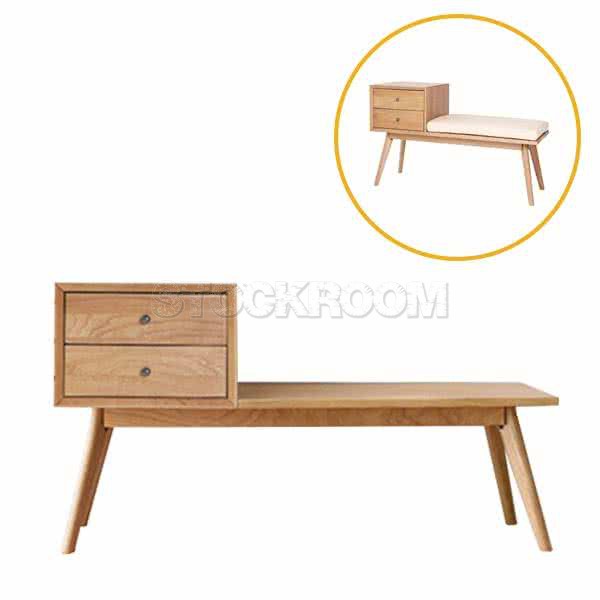 Stockroom Mid-Century Storage Bench