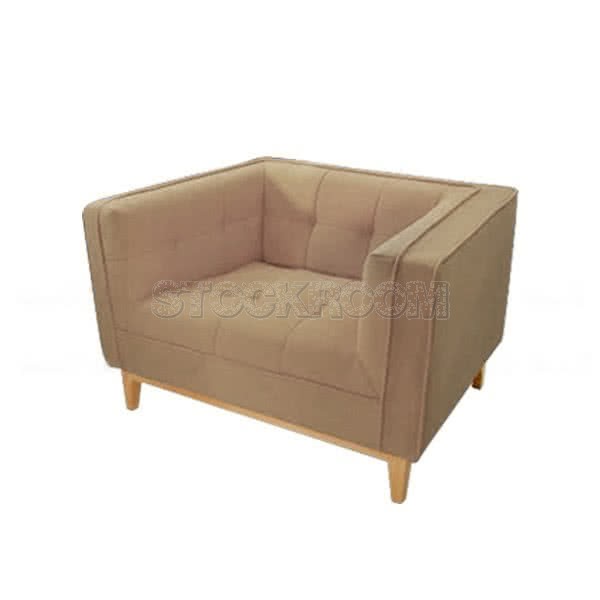 Bertrand Fabric Single Seater Sofa