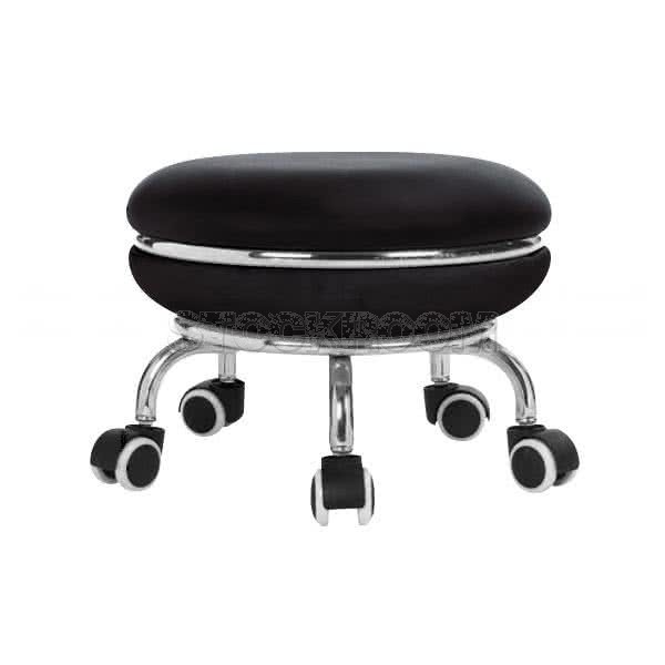 Macaron Moveable Low Stool with Wheels - More Colors