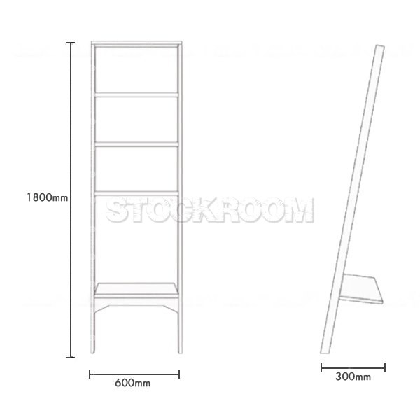 Katrien Leaning Wood Rack