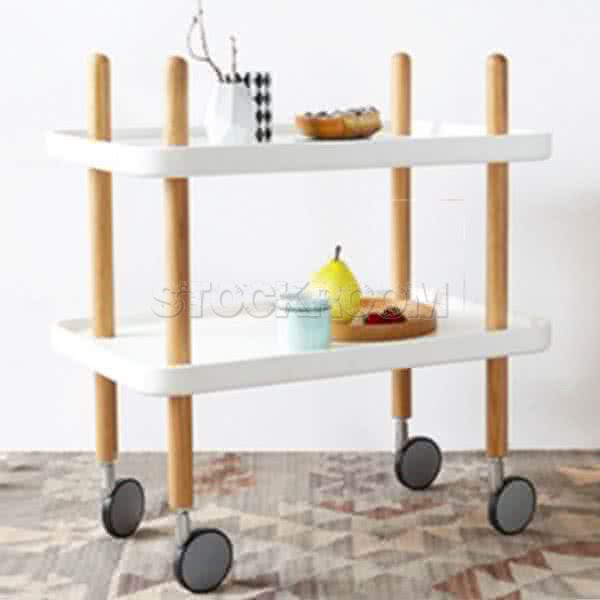 Adrienne Side Table with Shelf