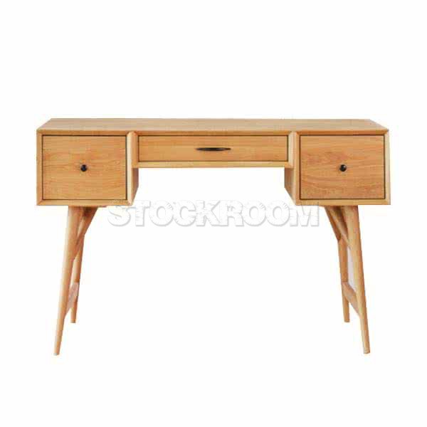 Ulysse Wood Desk - Oak Finish