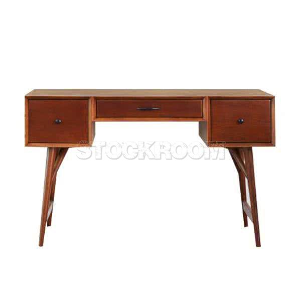 Ulysse Wood Desk - Walnut Finish