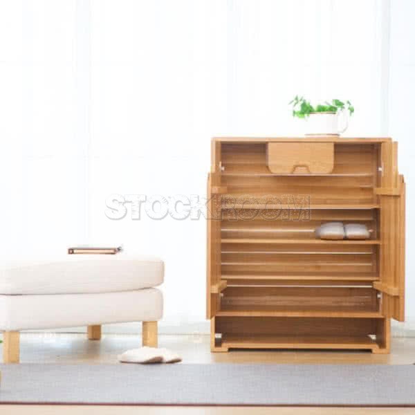 Ming Modern Chinese Style Shoe Cabinet