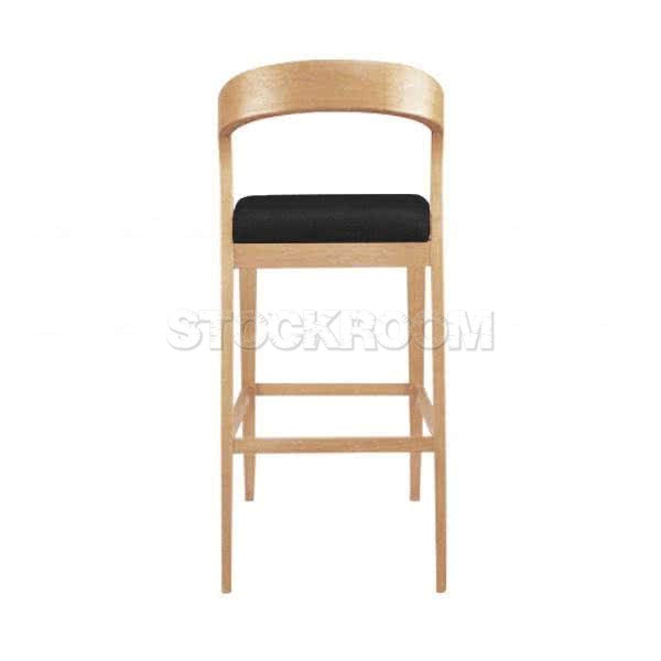 Bjorn Upholstered Wood Barstool