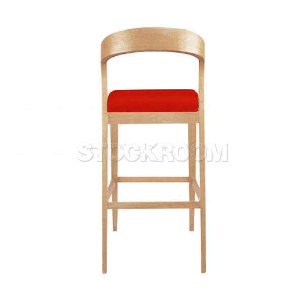 Bjorn Upholstered Wood Barstool