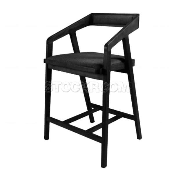 Nadine Fabric Upholstered Wood Bar stool