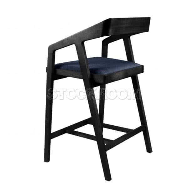 Nadine Fabric Upholstered Wood Bar stool