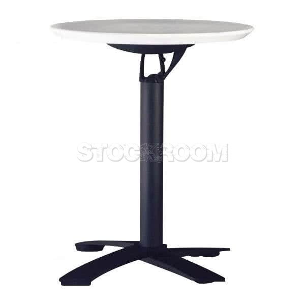 Glover Round Folding Table - Black Legs 