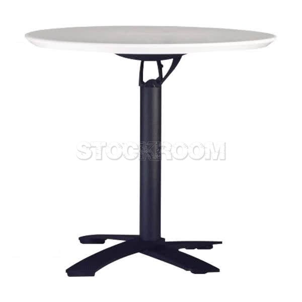 Glover Round Folding Table - Black Legs 