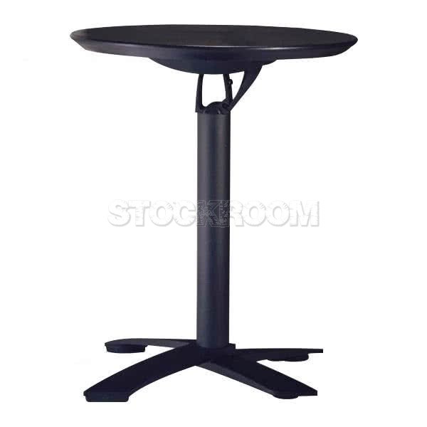 Glover Round Folding Table - Black Legs 