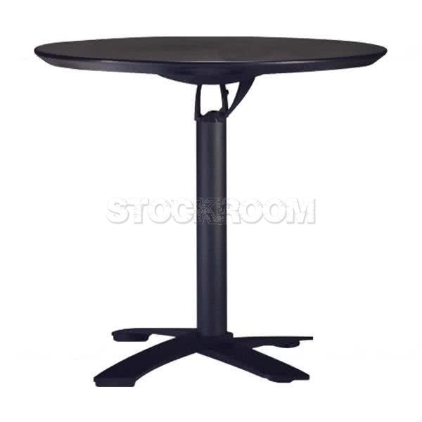 Glover Round Folding Table - Black Legs 