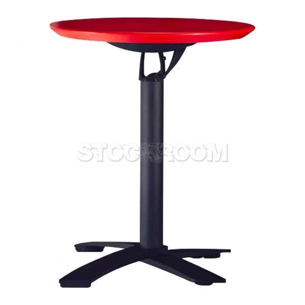 Glover Round Folding Table - Black Legs 