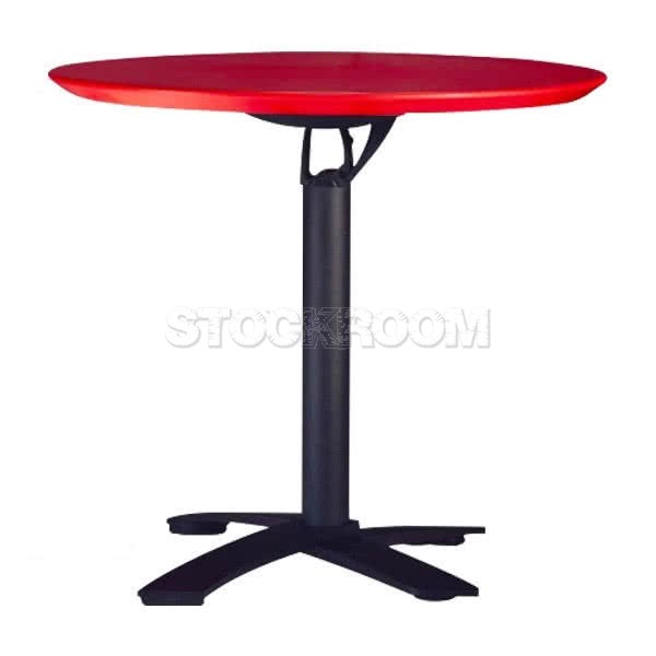 Glover Round Folding Table - Black Legs 