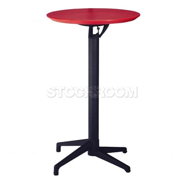 Glover Round Folding High Table - Black Legs - More Colors & Sizes