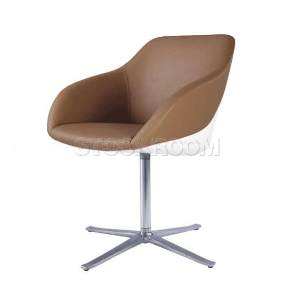 Byrd Faux Leather Armchair - Fixed