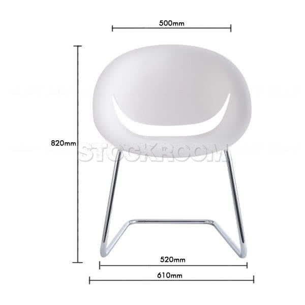 Wolfram Petal Chair - Cantilever Base