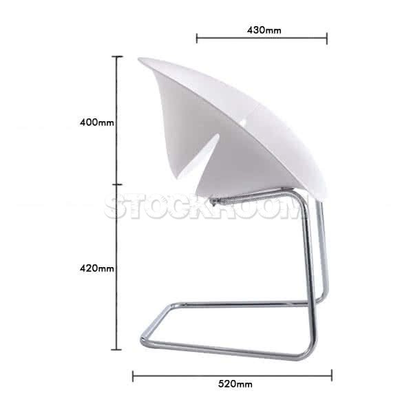 Wolfram Petal Chair - Cantilever Base