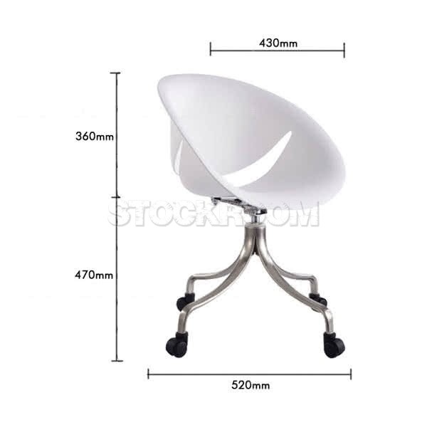 Wolfram Petal Chair - With Aluminum Base